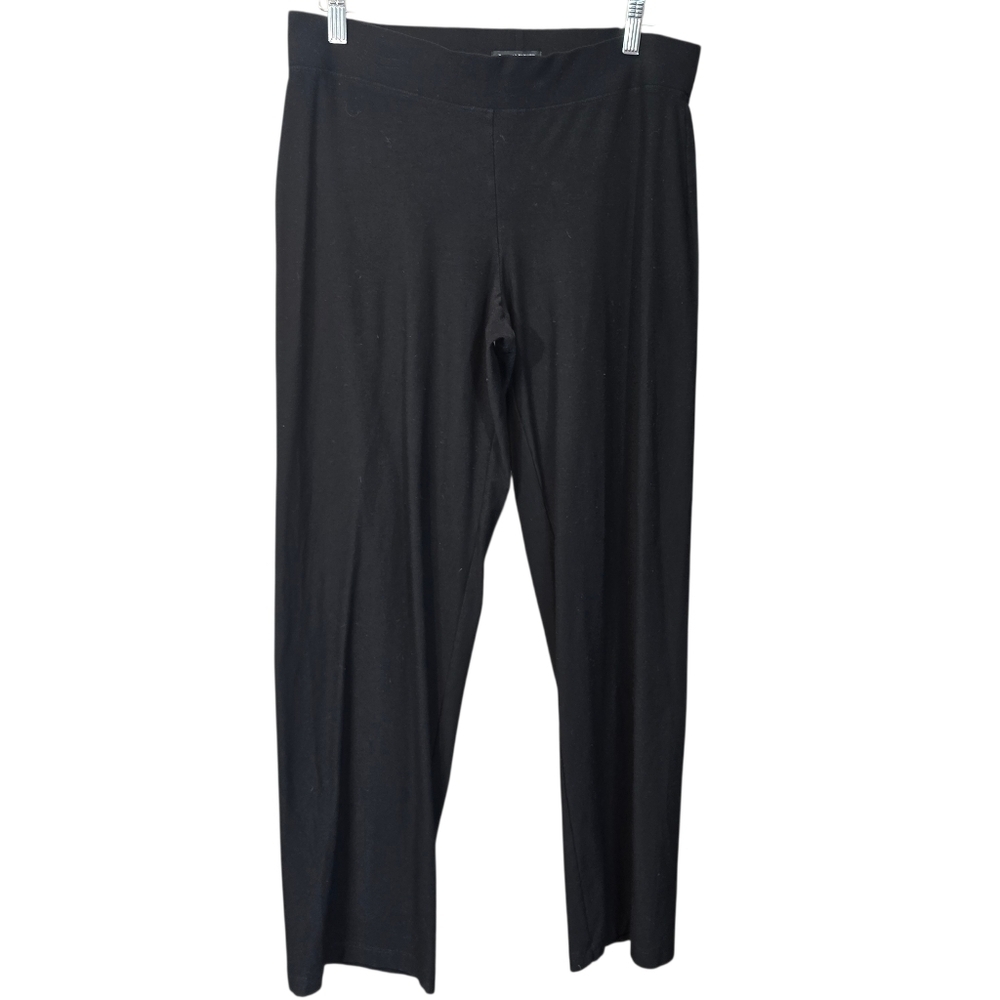 Eileen Fisher Pull-On Black Stretch Ankle Pants – Size Medium